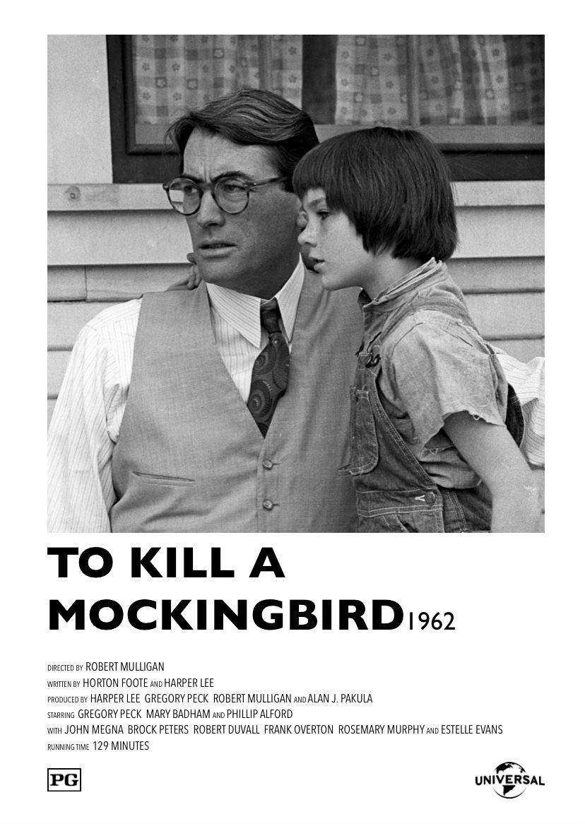 Black And White Poster To Kill A Mockingbird Background