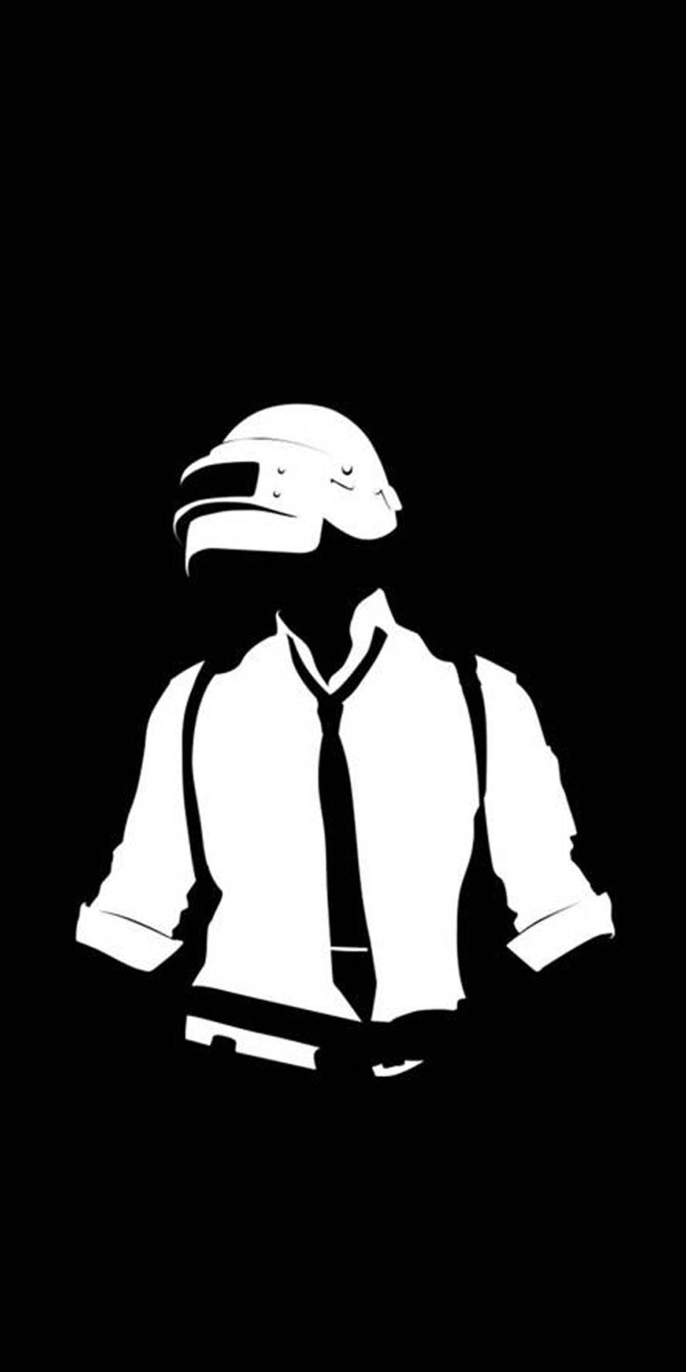 Black And White Pubg Logo Background