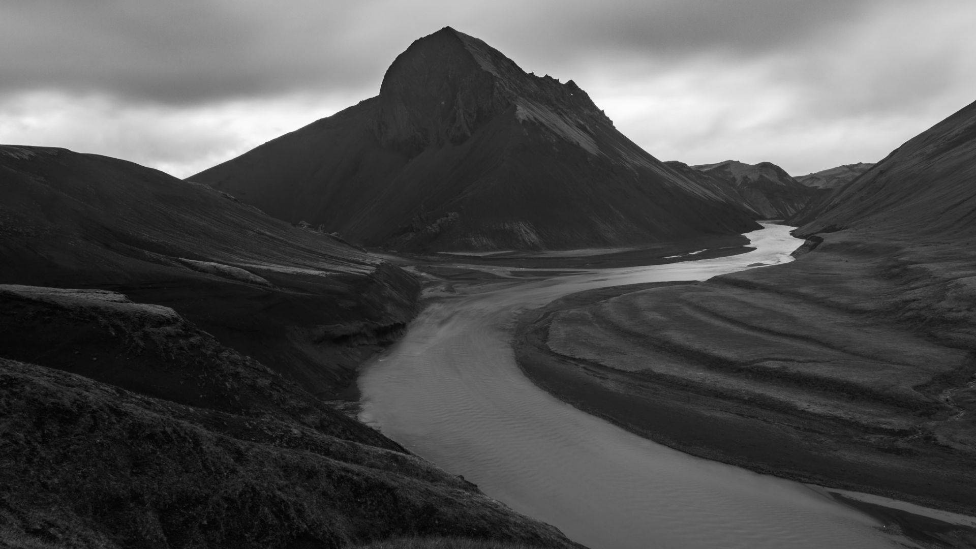 Black And White River