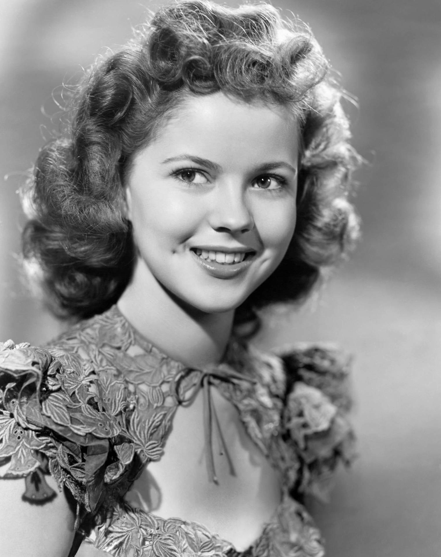 Black And White Shirley Temple Background
