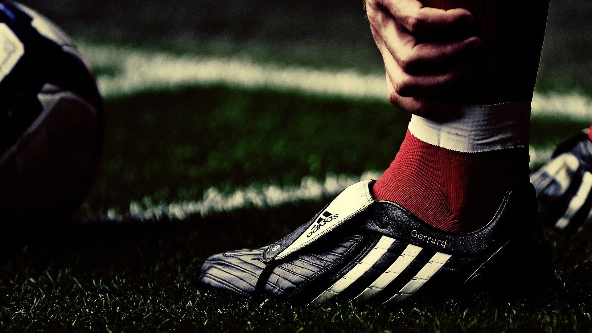 Black And White Soccer Shoe Background