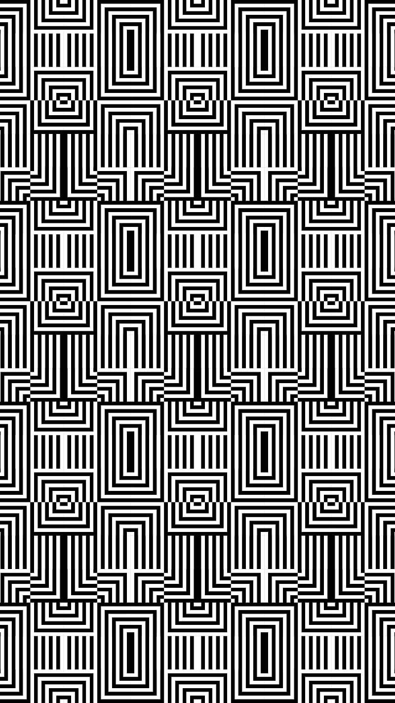 Black And White Squares And Rectangles Background