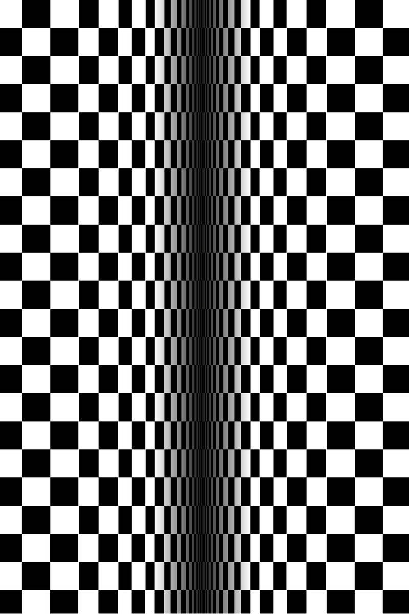 Black And White Squares Checkerboard Illusion Background