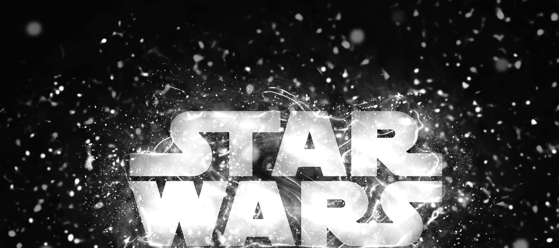 Black And White Star In The Night Sky Background