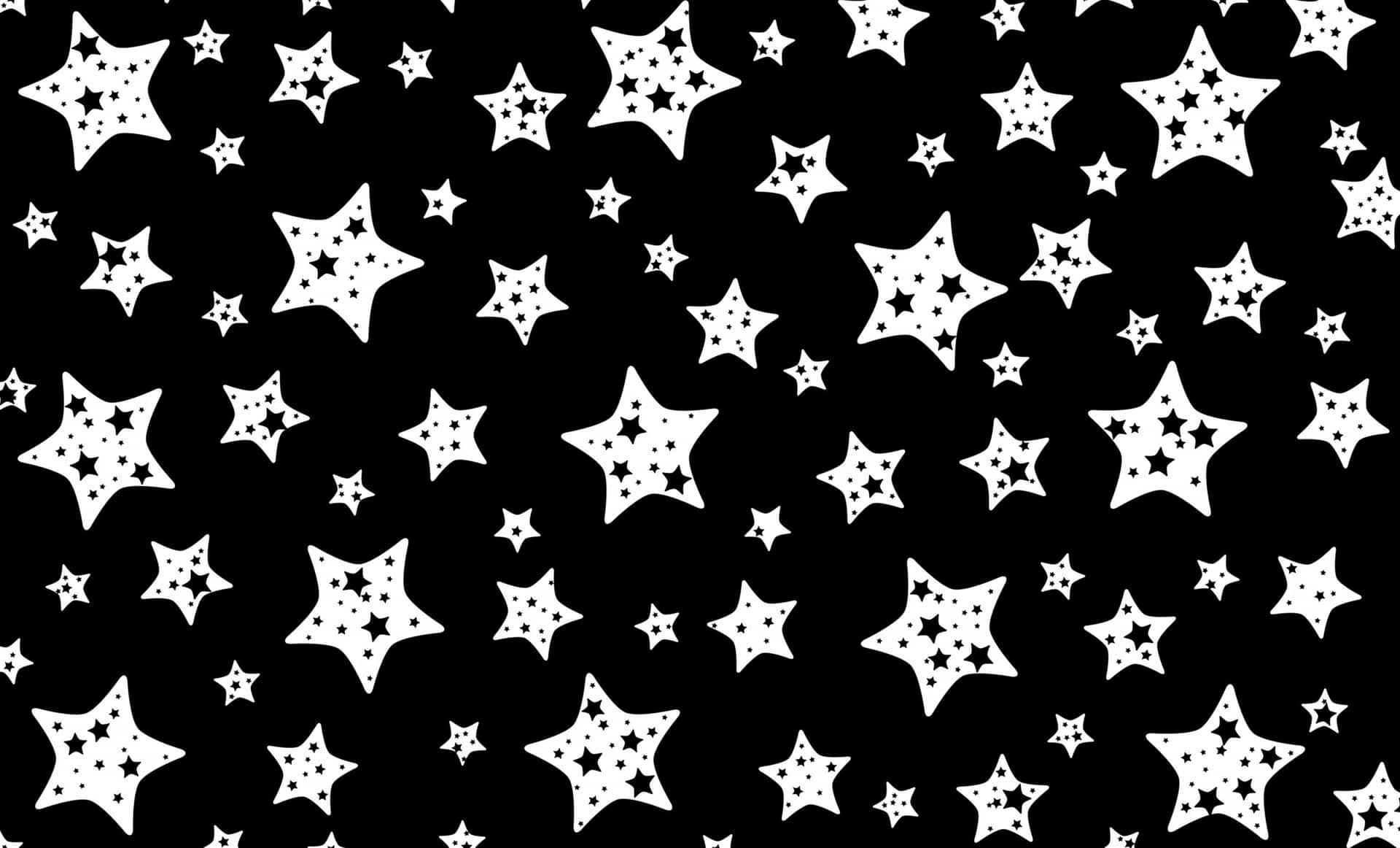Black And White Star Wallpaper Background