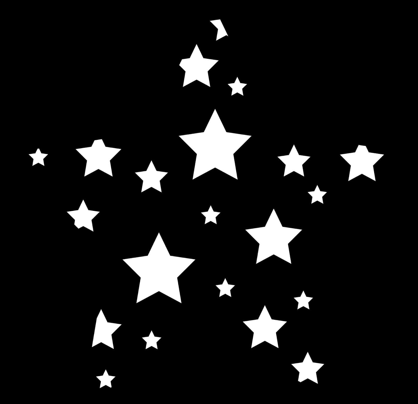 Black And White Star Wallpaper Background