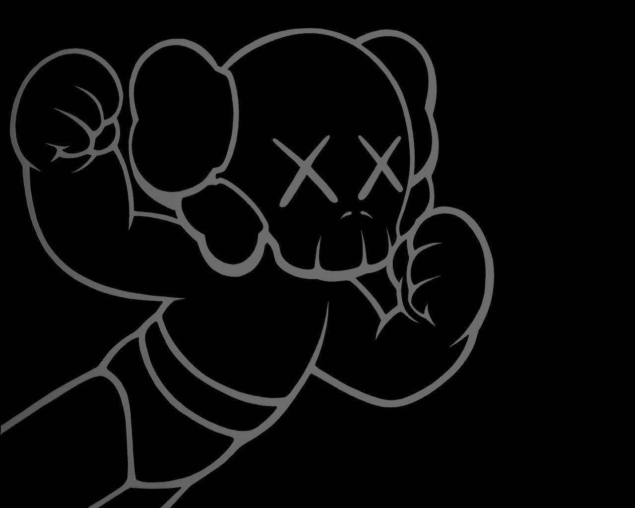 Black And White Strong Kaws Pc Background
