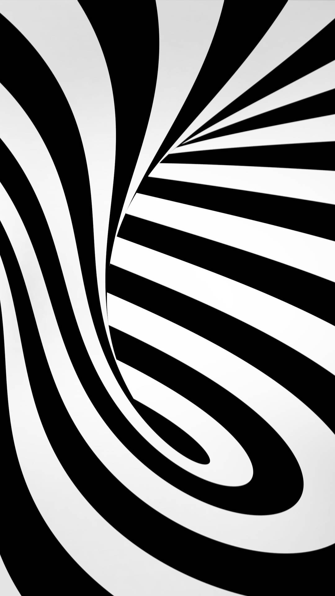 Black And White Swirl Mobile 3d Background