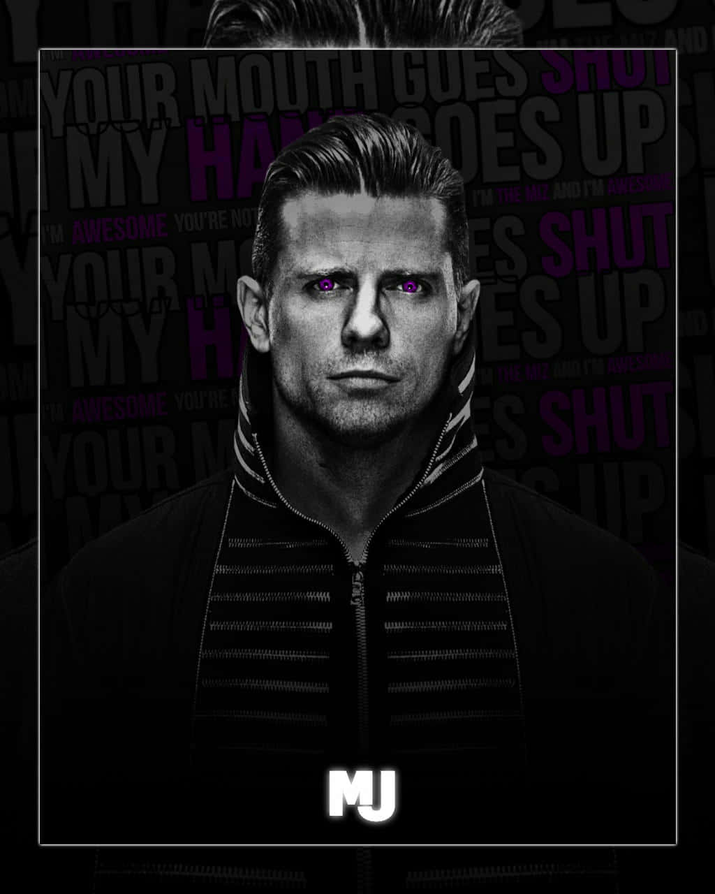 Black And White The Miz Background