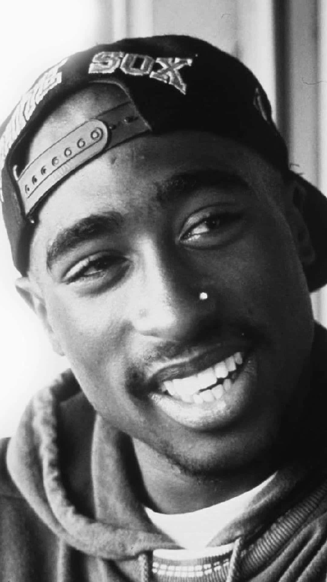 Black And White Tupac Iphone Background