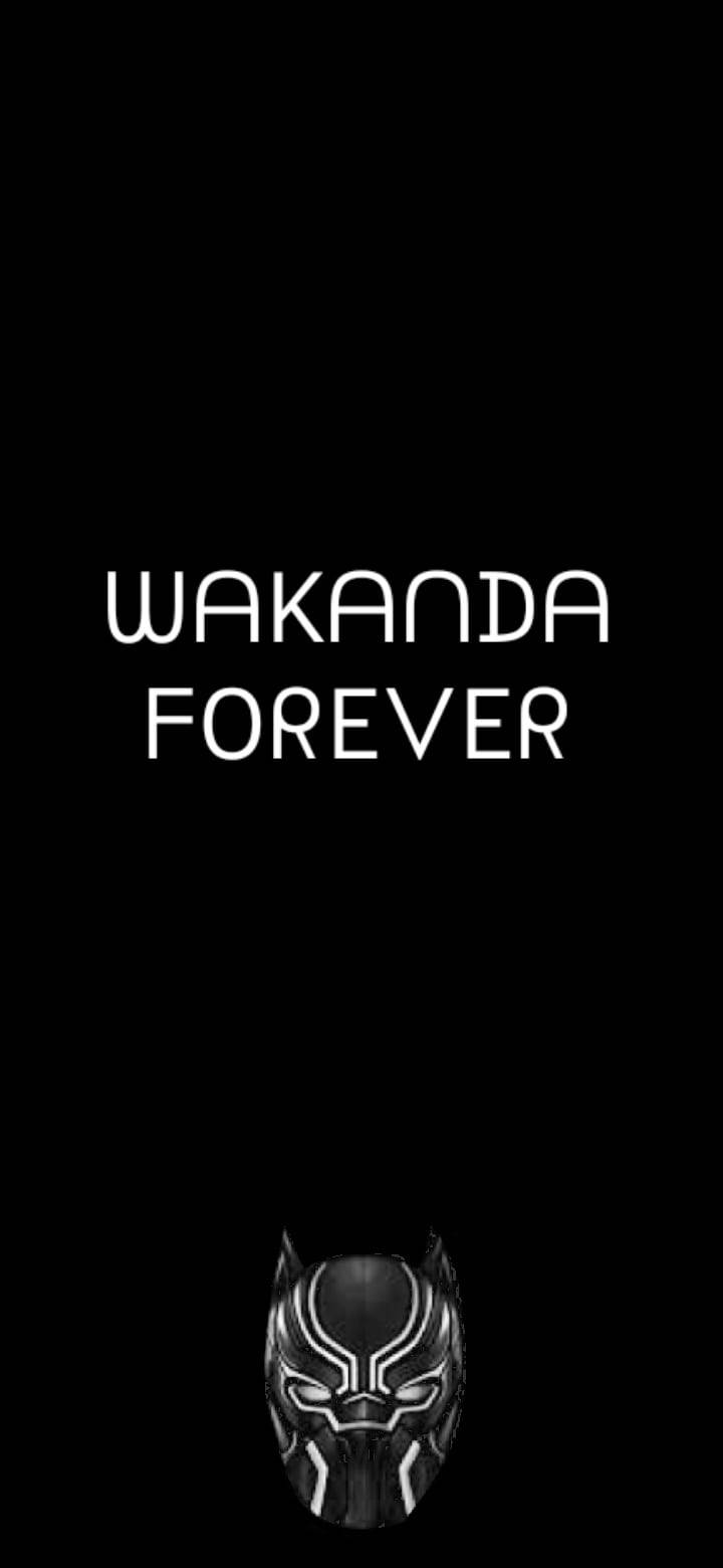 Black And White Wakanda Forever Background