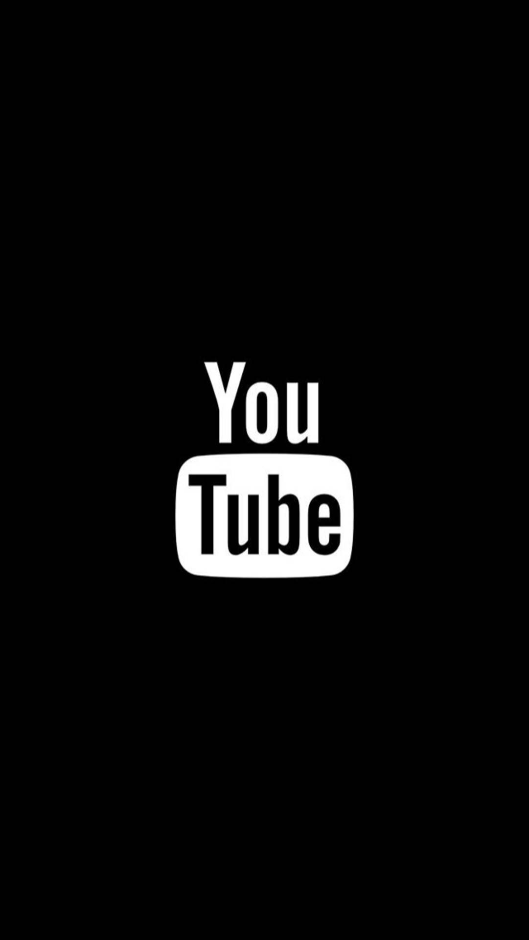 Black And White Youtube Logo Background