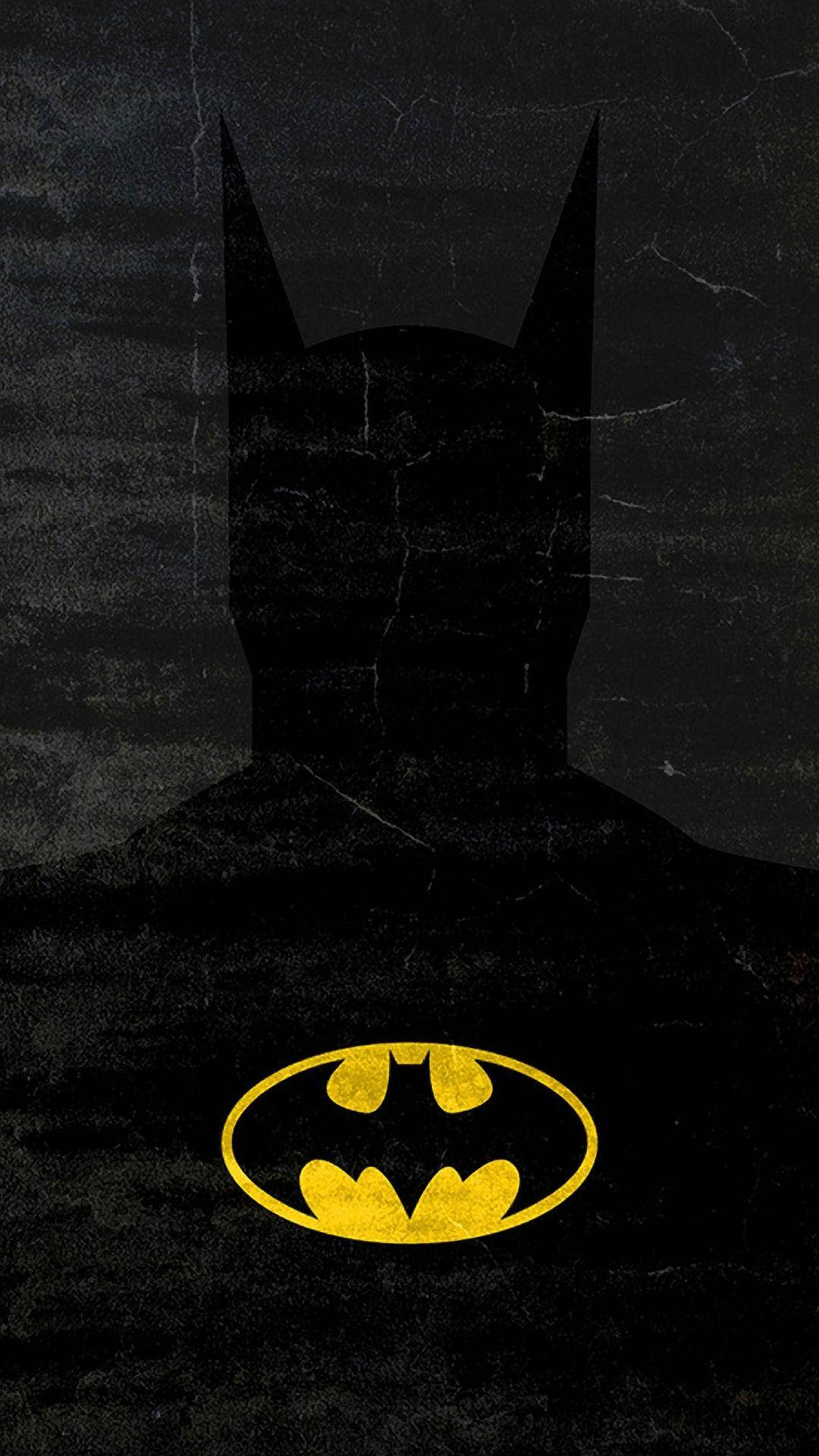 Black And Yellow Batman Dark Iphone Background