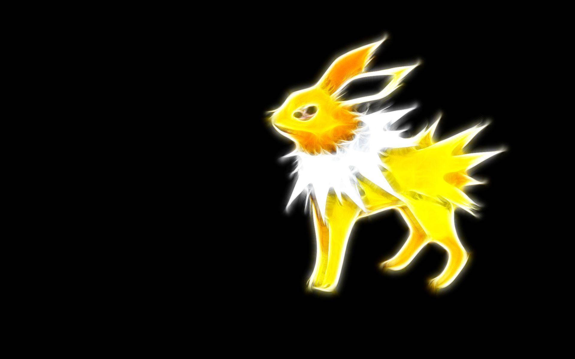 Black And Yellow Jolteon Background