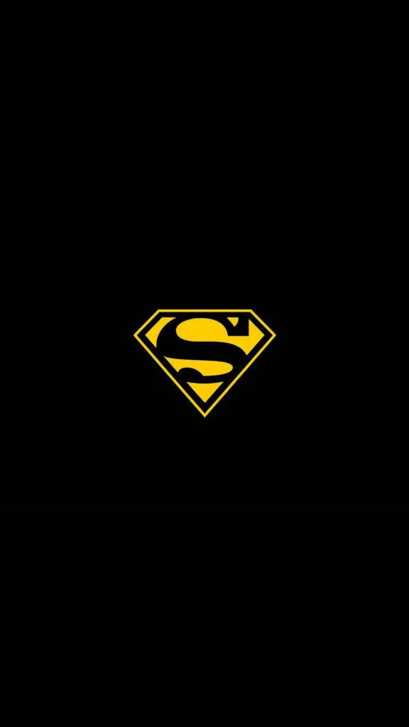 Black And Yellow Superman Iphone Background