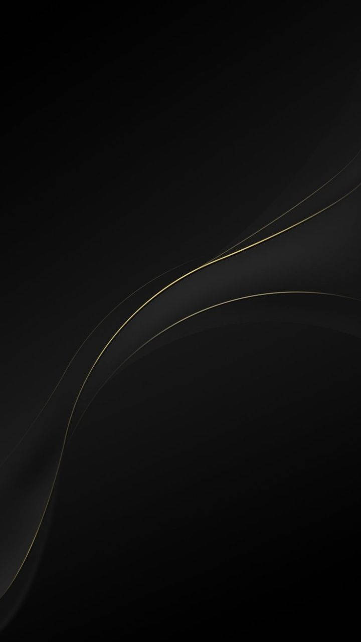 Black Android Gold Lines Background