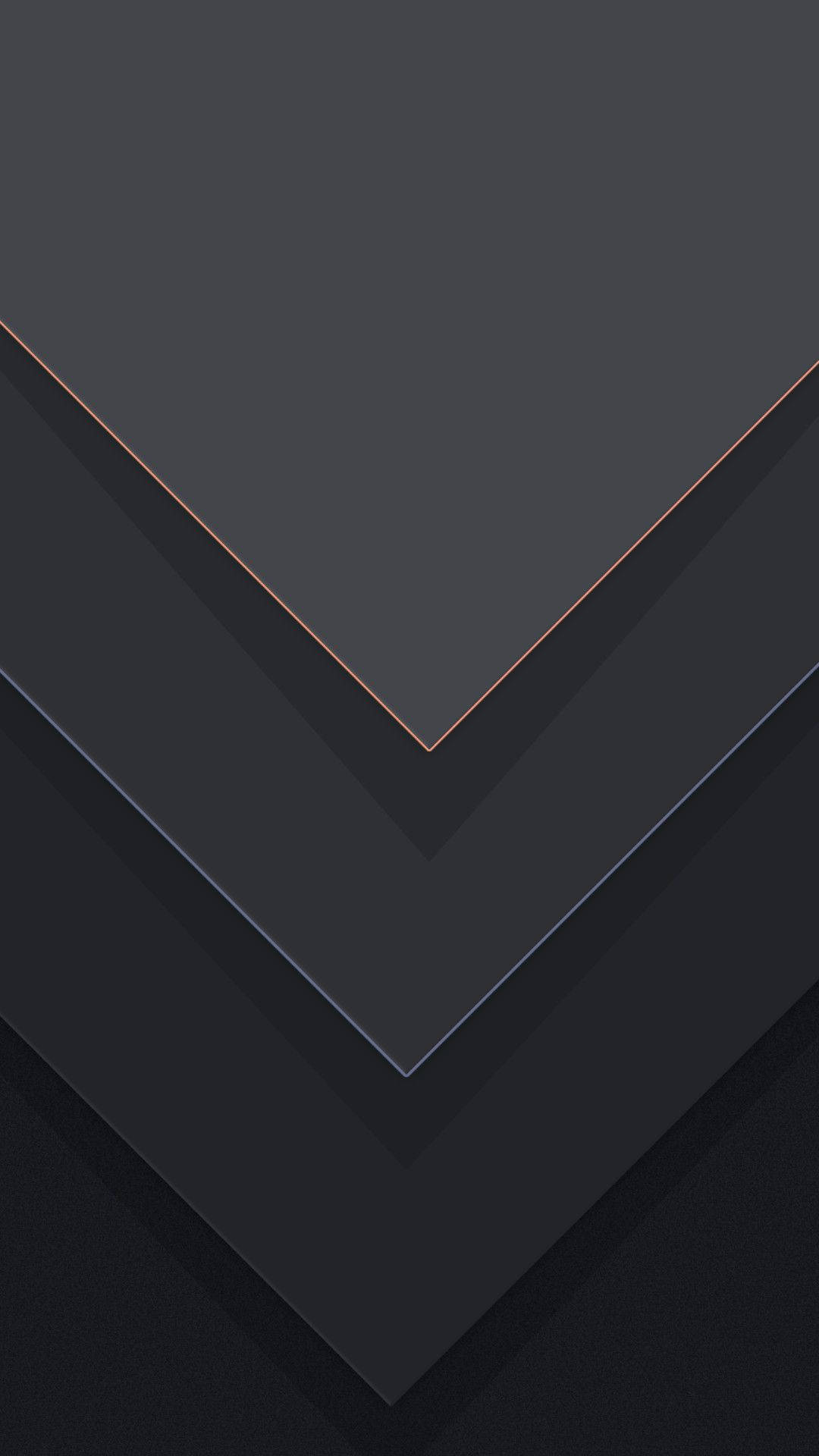 Black Android Inverted Triangles Background