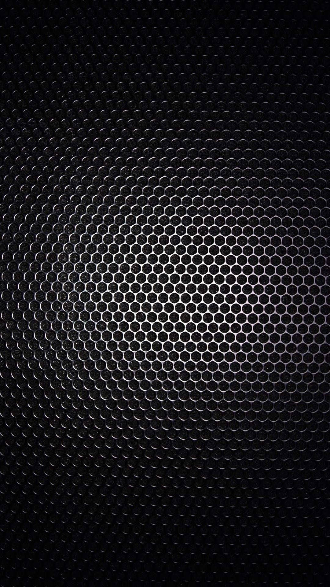 Black Android Metal Hexagon Pattern Background