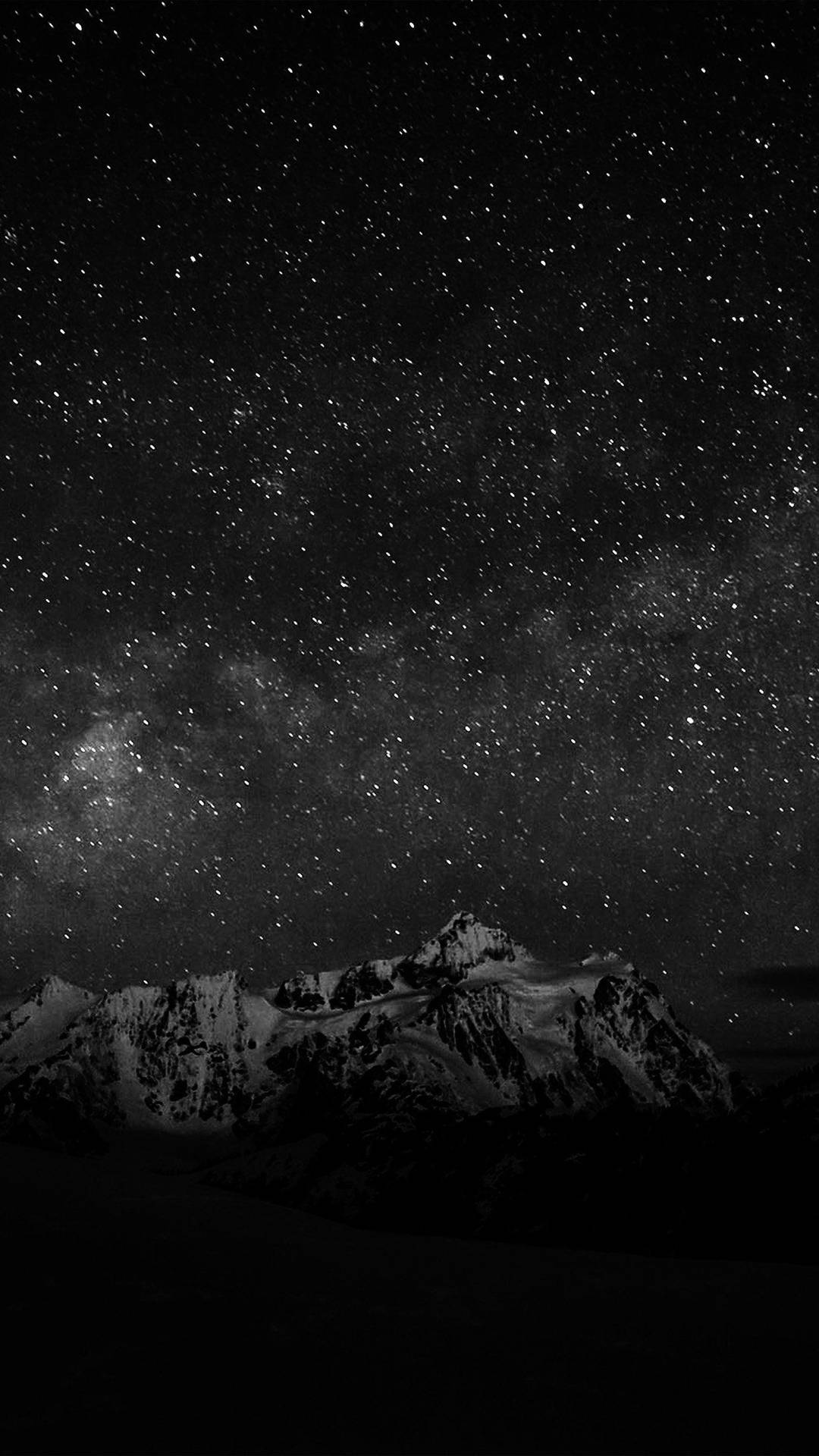 Black Android Stars And Mountain Background