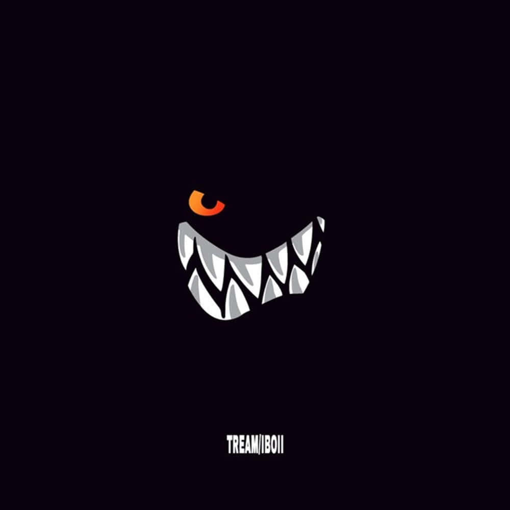 Black Angry Smile Background