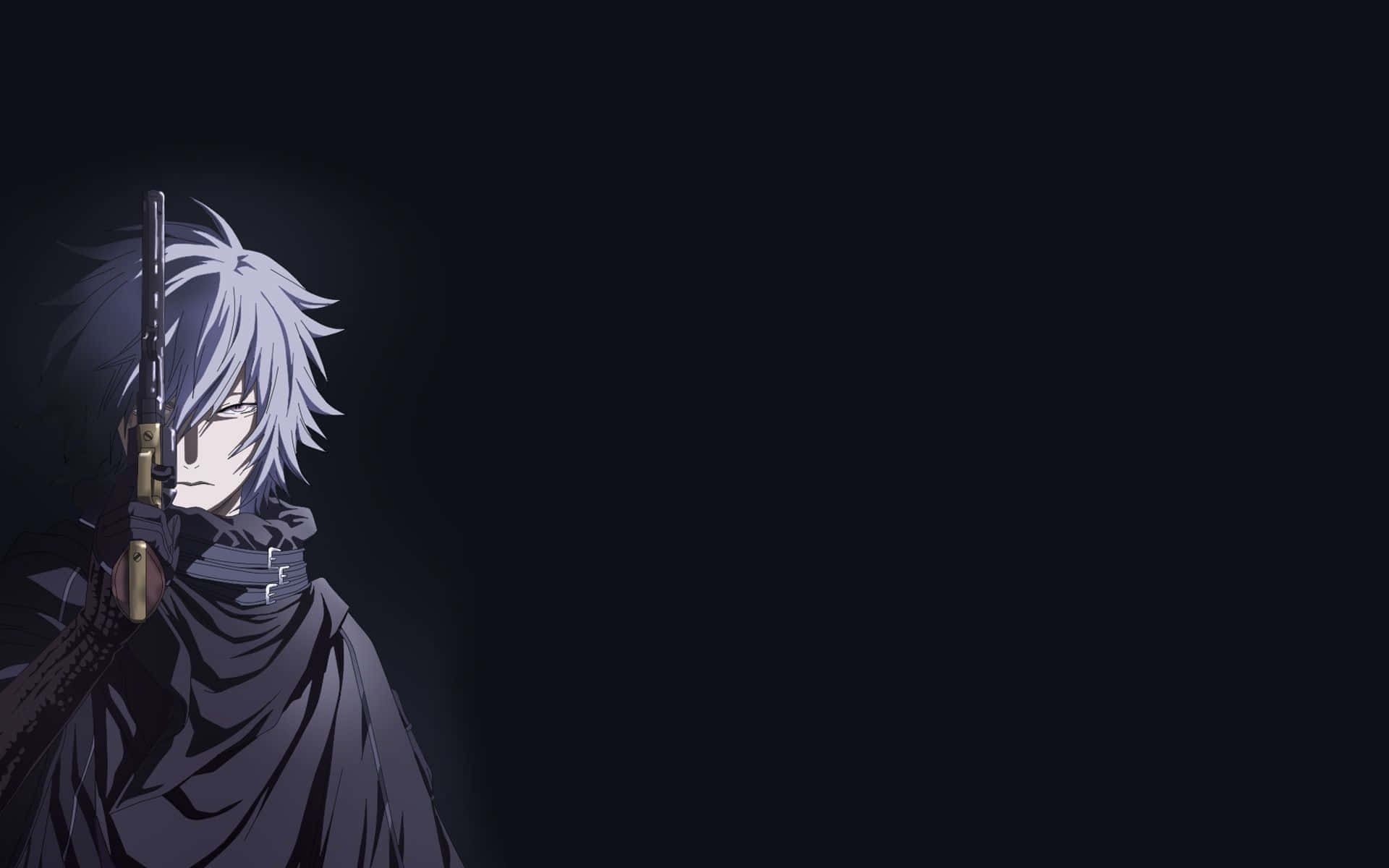 Black Anime Boy Gauche Suede Tegami Bachi Background