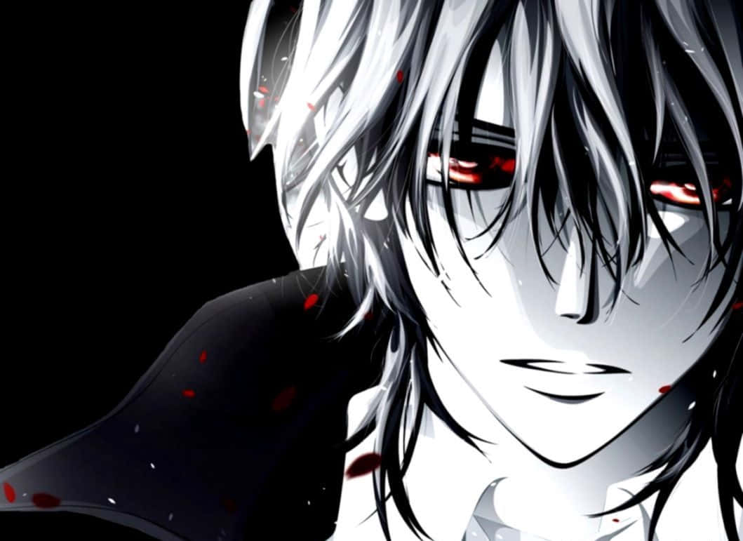 Black Anime Boy Kaname Kuran Vampire Knight Manga Background