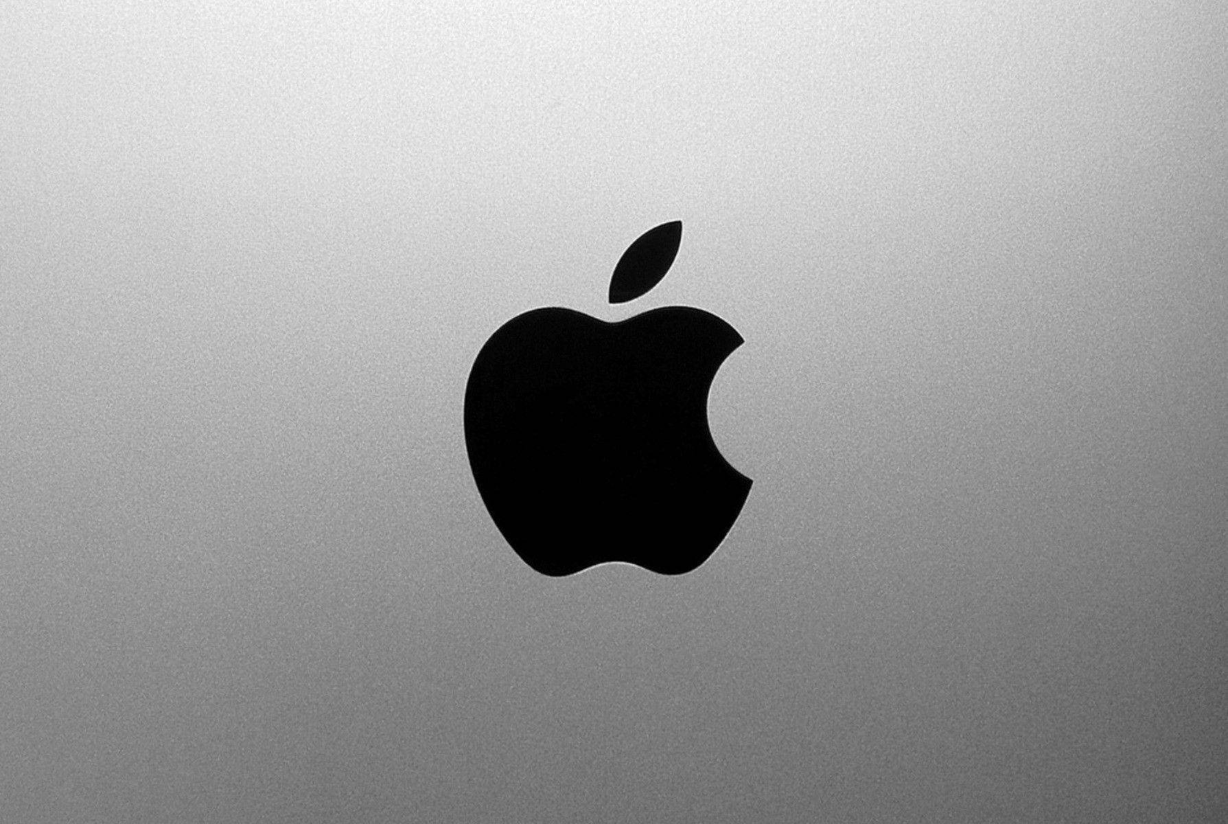 Black Apple Logo 4k