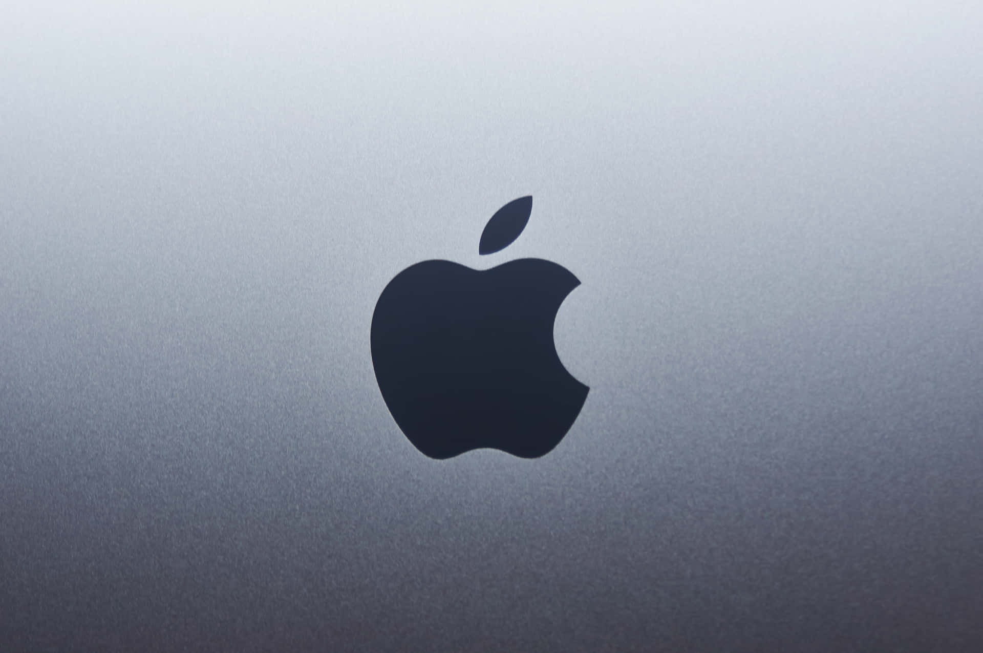 Black Apple Logo In Gradient Background