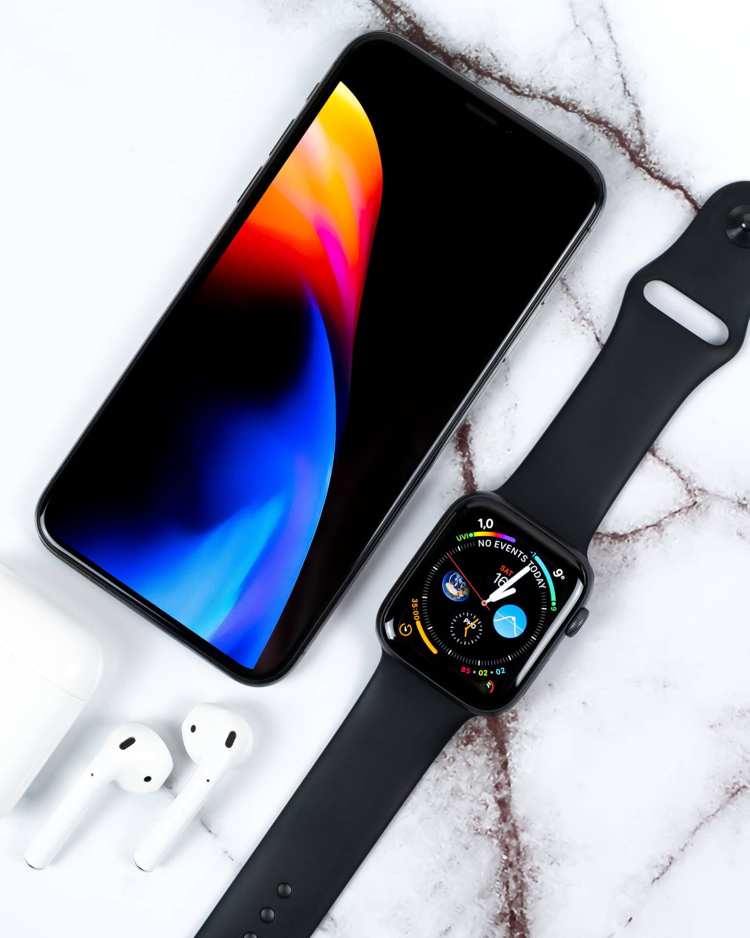 Black Apple Watch 4k Iphone 11 Background