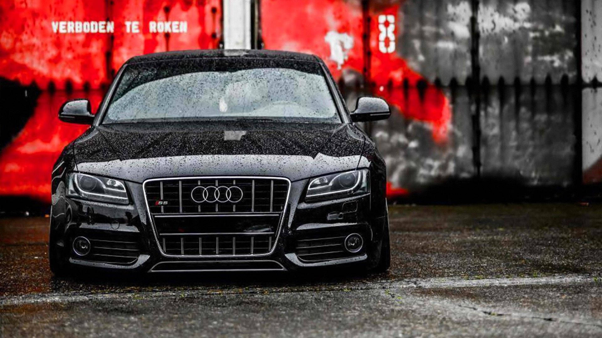 Black Audi Rs5 Street Photography Background