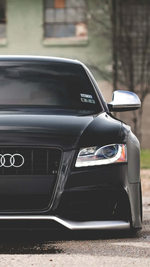 Black Audi Rs7 Front Iphone Background