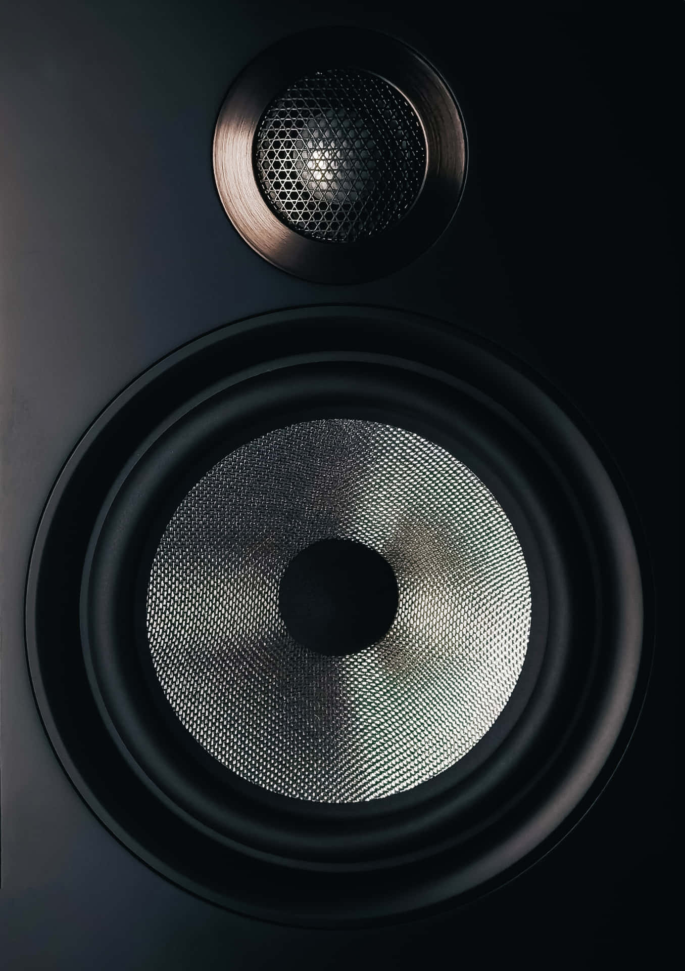 Black Audio Bowers And Wilkins Speaker Close Up Portrait