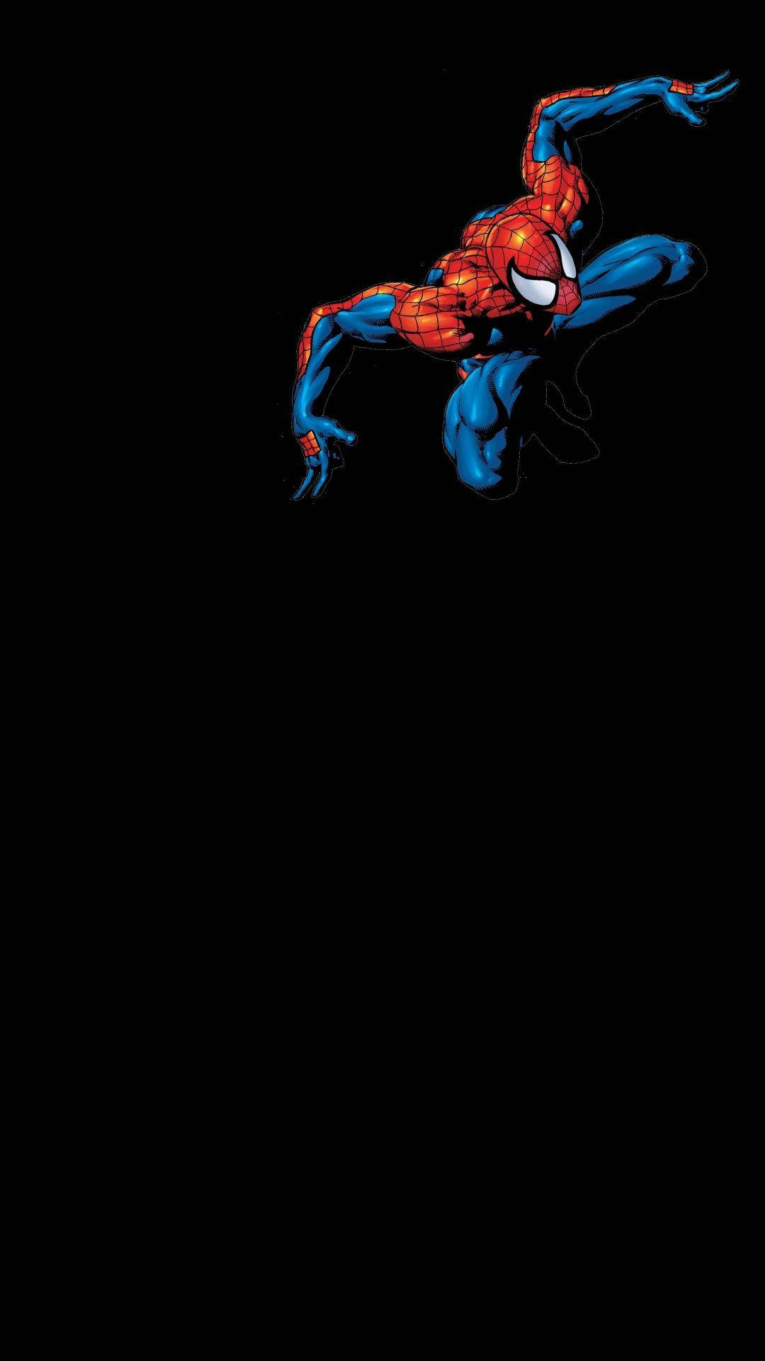 Black Background Spider Man Iphone