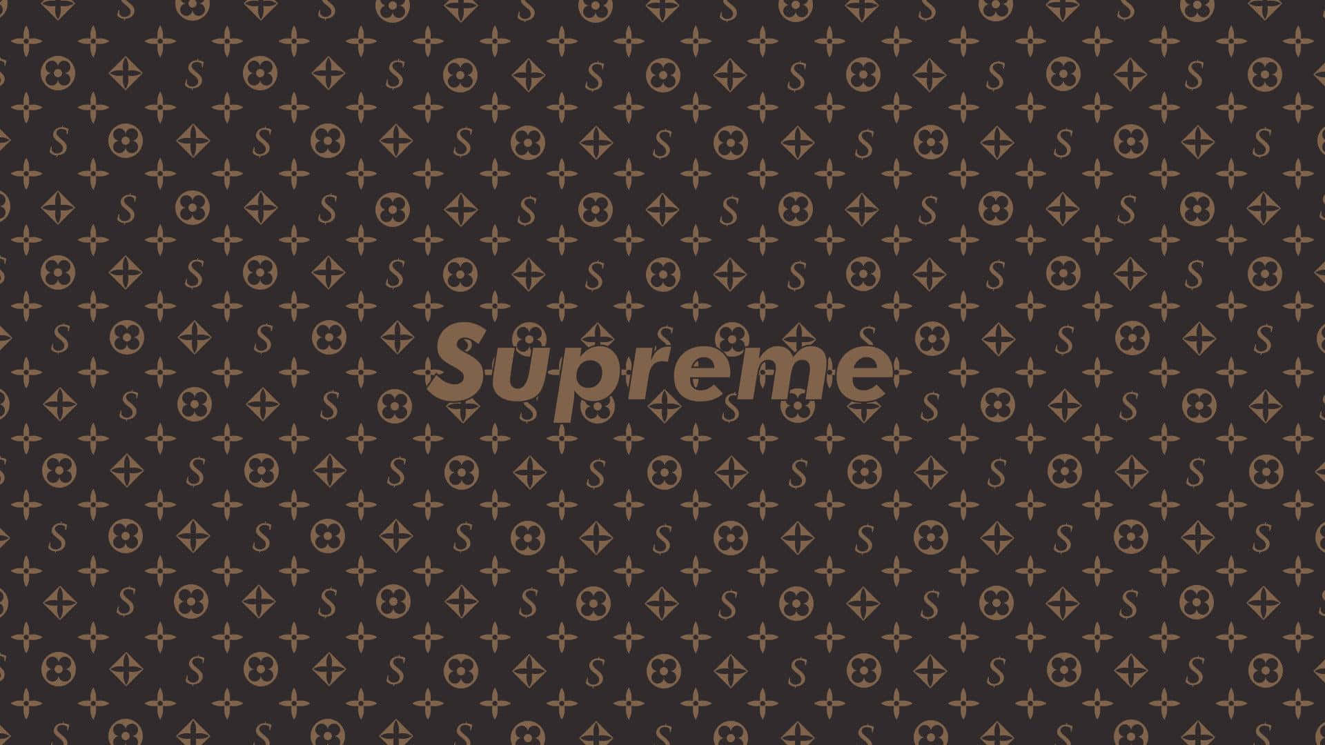 Black Background Supreme Monogram Desktop Background