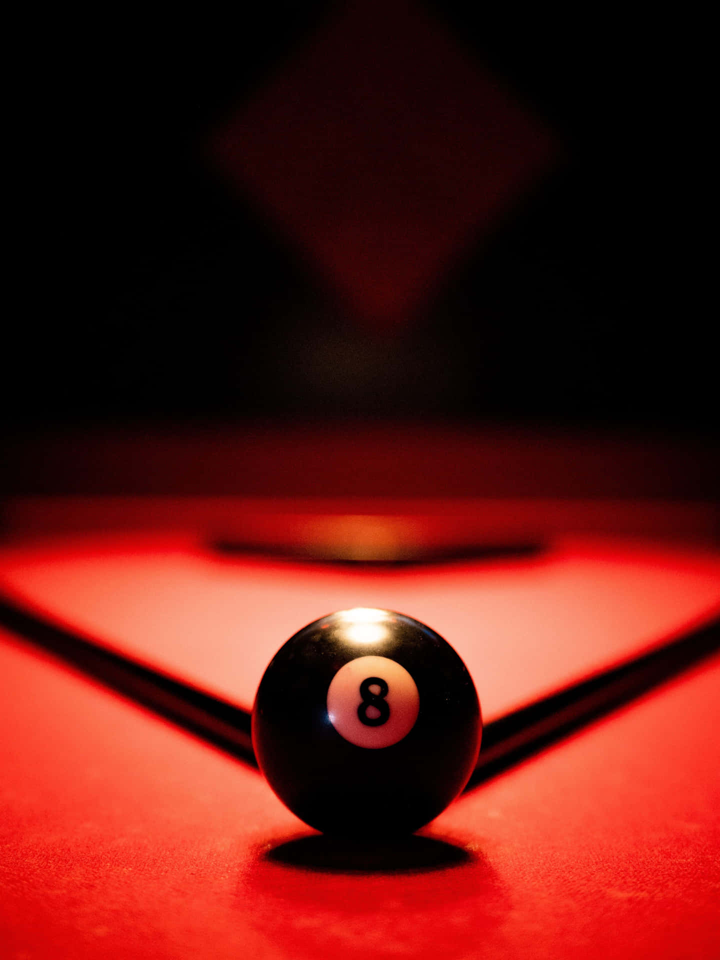 Black Ball Pool Table Background