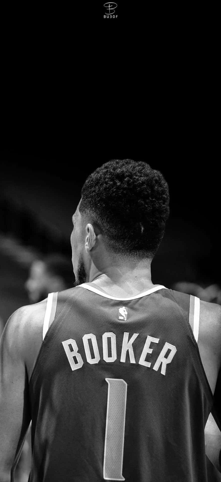 Black Basketball Devin Booker Background