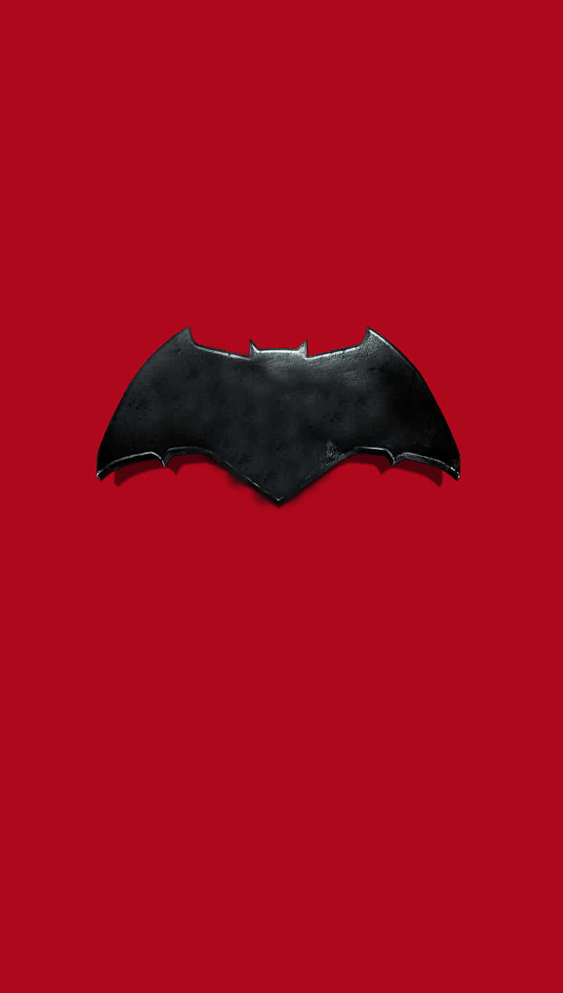 Black Batman Symbol Red Background.jpg Background
