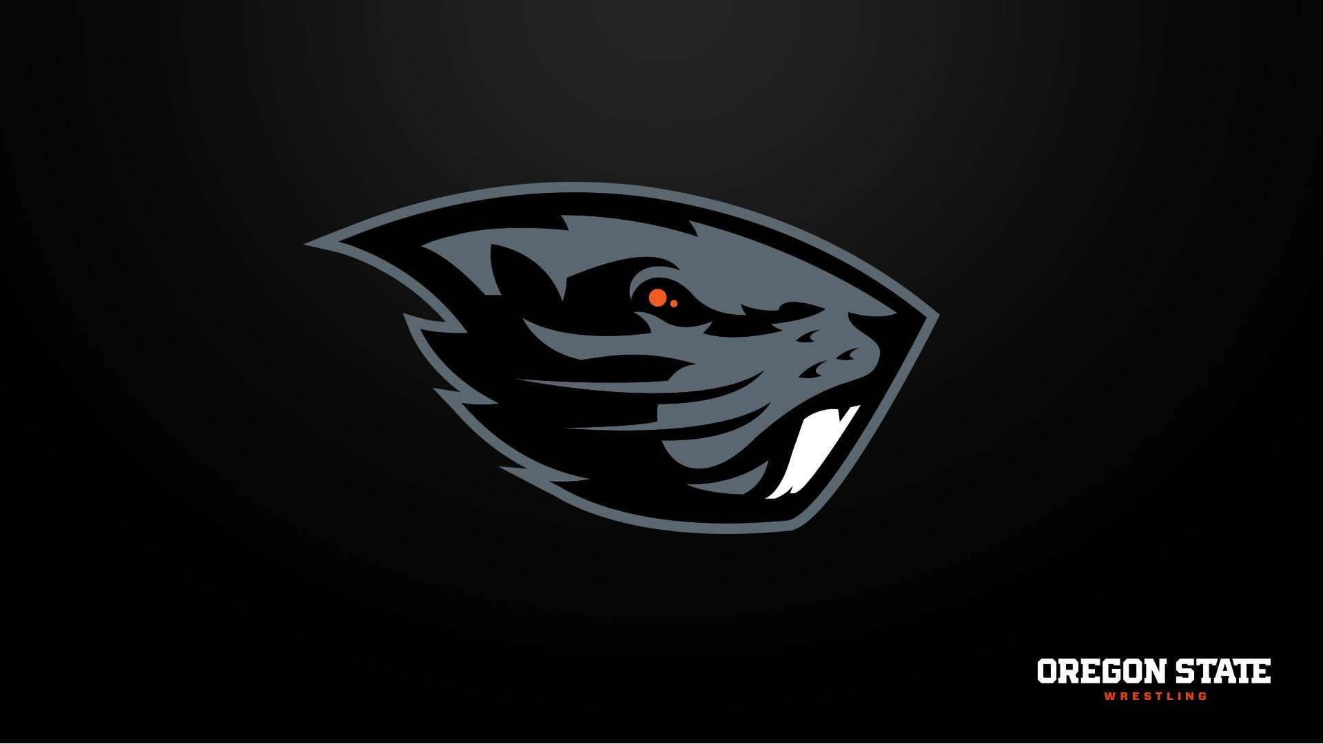 Black Beaver Logo Oregon State University Background