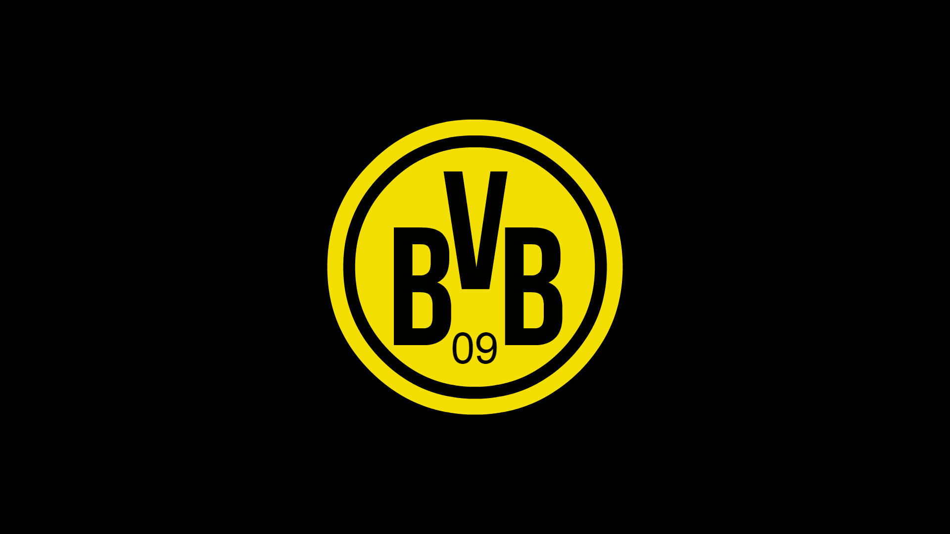Black Borussia Dortmund Logo Background