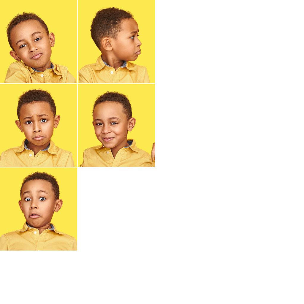 Black Boy In Yellow Mockup Background