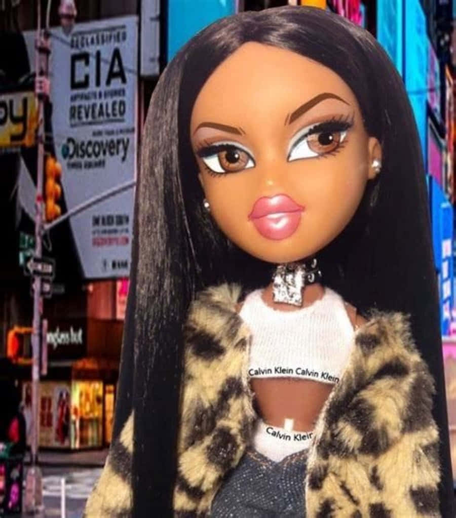Black Bratz Aesthetic In City Background