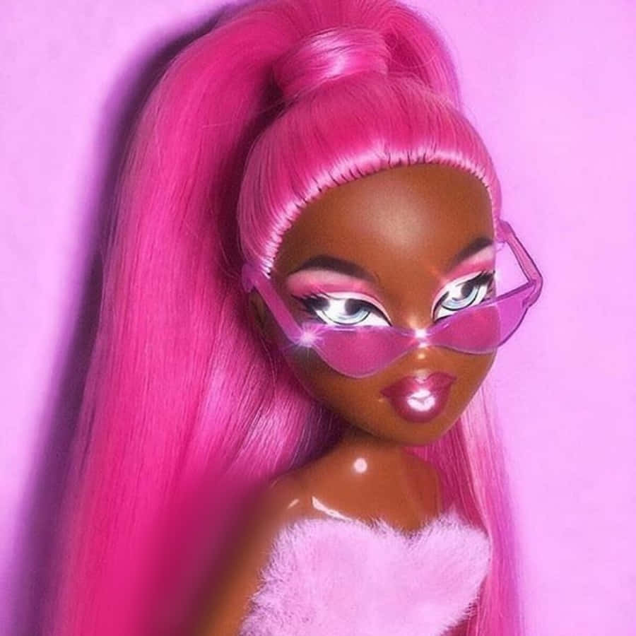Black Bratz Aesthetic Pink Aesthetic Background