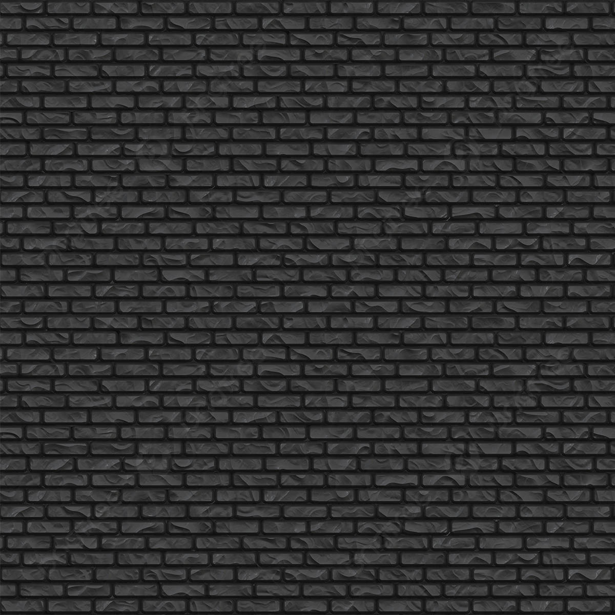 Black Brick Texture With Crumpled Design Background