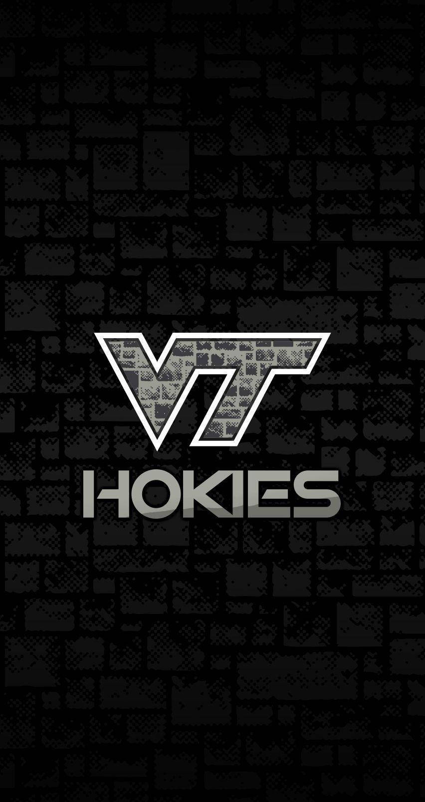 Black Brick Virginia Tech Logo Background