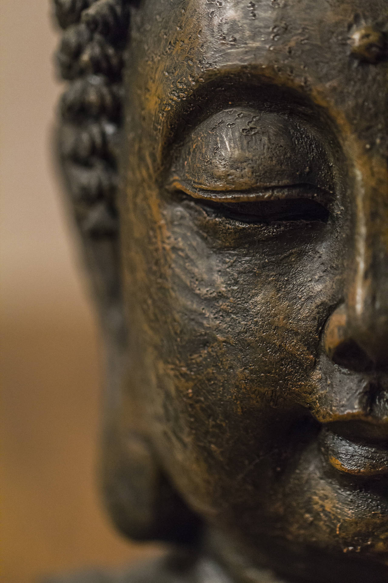 Black Buddha Closeup