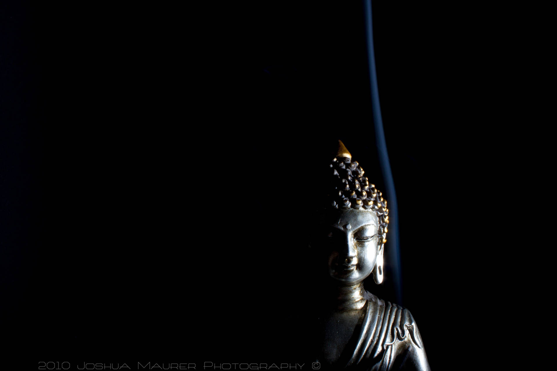 Black Buddha Dark Background