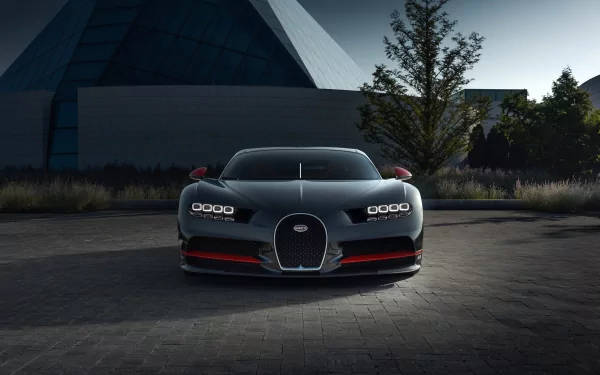 Black Bugatti Chiron In 4k