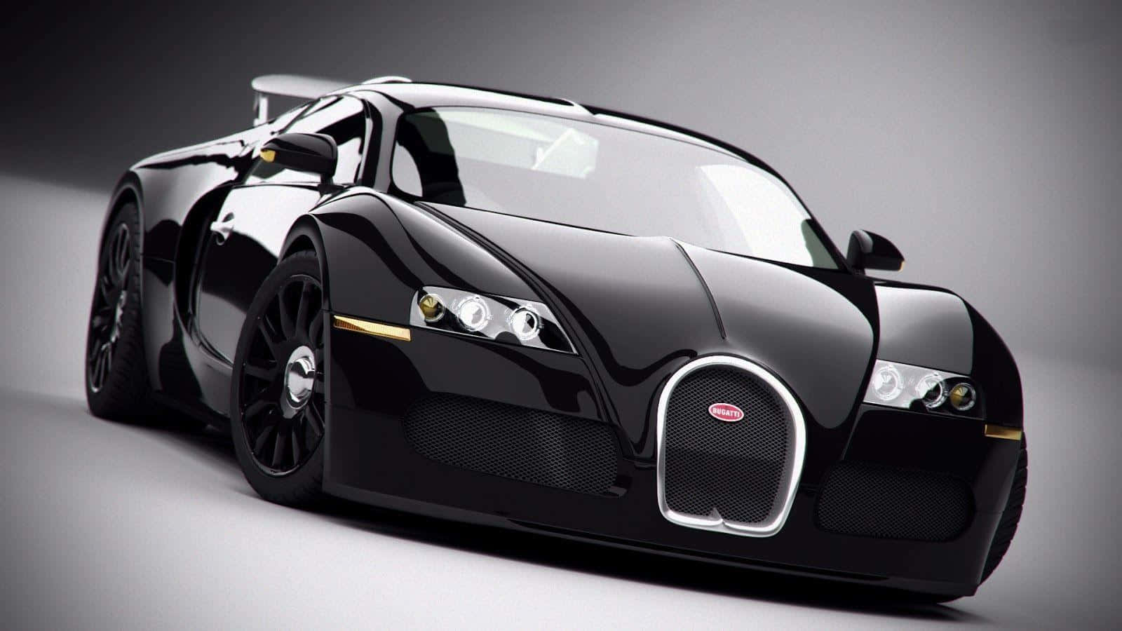 Black Bugatti Veyron Fast Car