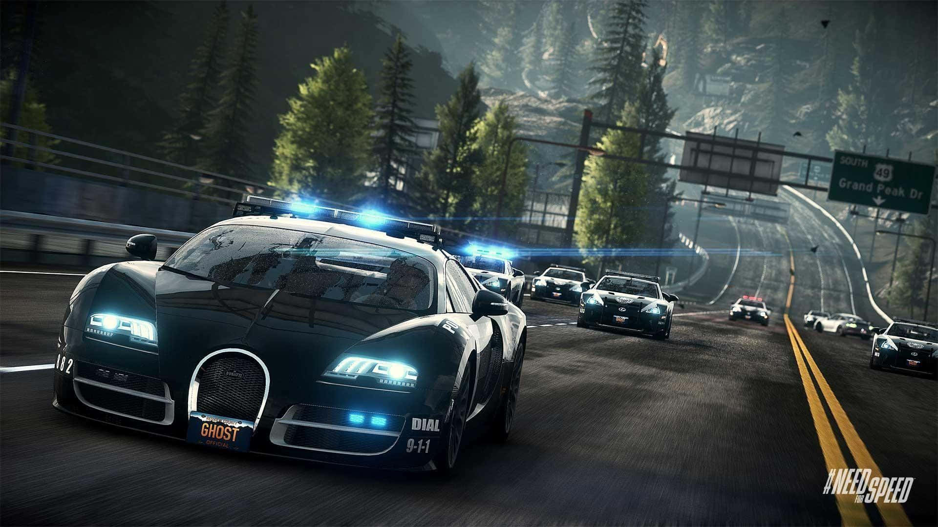Black Bugatti Veyron In Need For Speed Pc Background