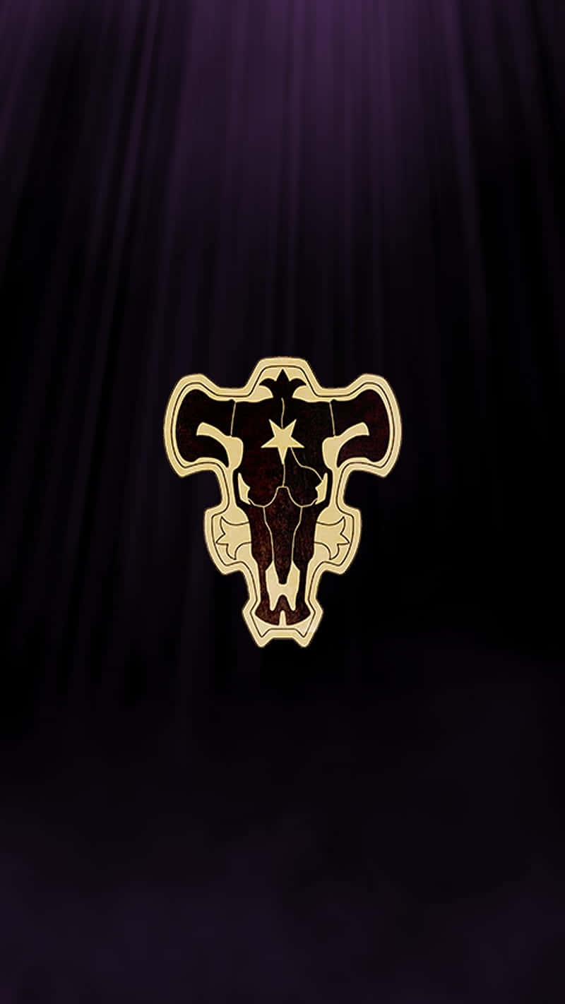 Black Bull Emblem Black Clover Background